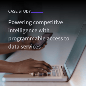 Case study_Powering competitive intelligence with programmable access to data services