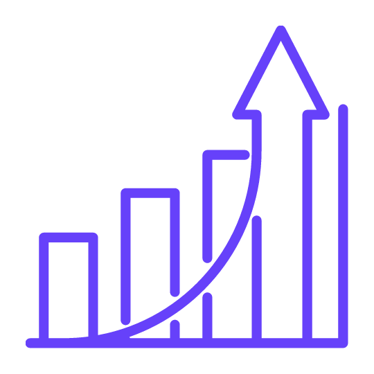 Product icon - upward graph